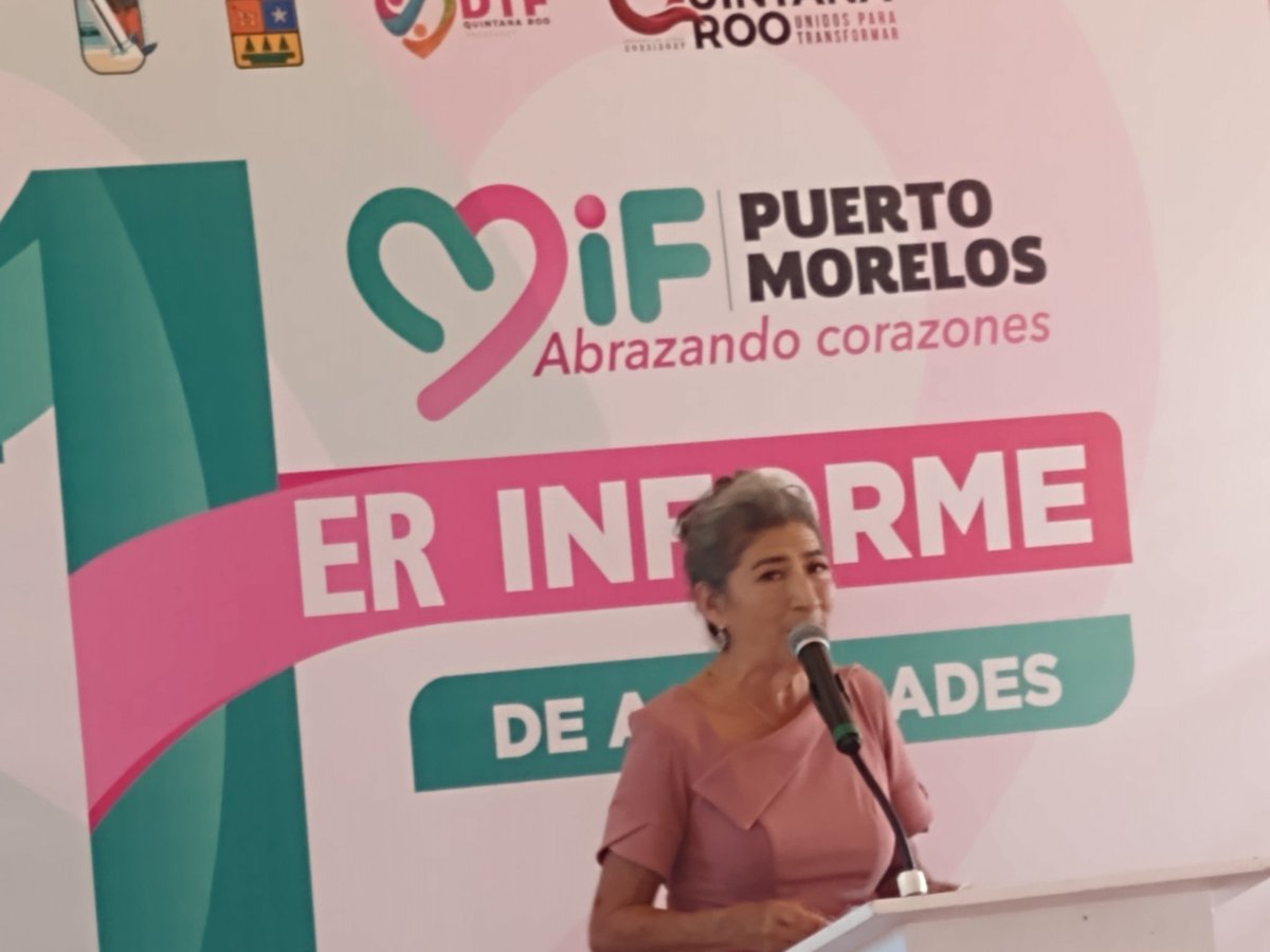 #1InformeDeActividadesDelDIF del <a href="/PtoMorelosAyto/">Ayto. Puerto Morelos</a> <a href="/BlancaMerariPM/">Blanca Merari Puerto Morelos</a> Presenta rendición de cuentas con emotividad su Pdta. Profra. Maura Cordero Silva quien en breve lapso ha logrado extraordinarios avances en materia social a favor de las personas en condiciones de vulnerabilidad.
