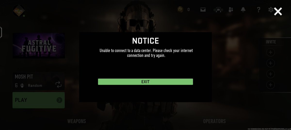 SeBDeaDYT's tweet photo. Llevo rato tratando de poder jugar una partida de Warzone Mobile pero aún sigo teniendo el inconveniente de la conexión
Tengo y he hecho de todo, en estos momentos trato de entrar a una partida con VPN ya que sin la VPN me aparece el error 2004
#warzonemobile #CoDMobile https://t.co/p43CaznwhF