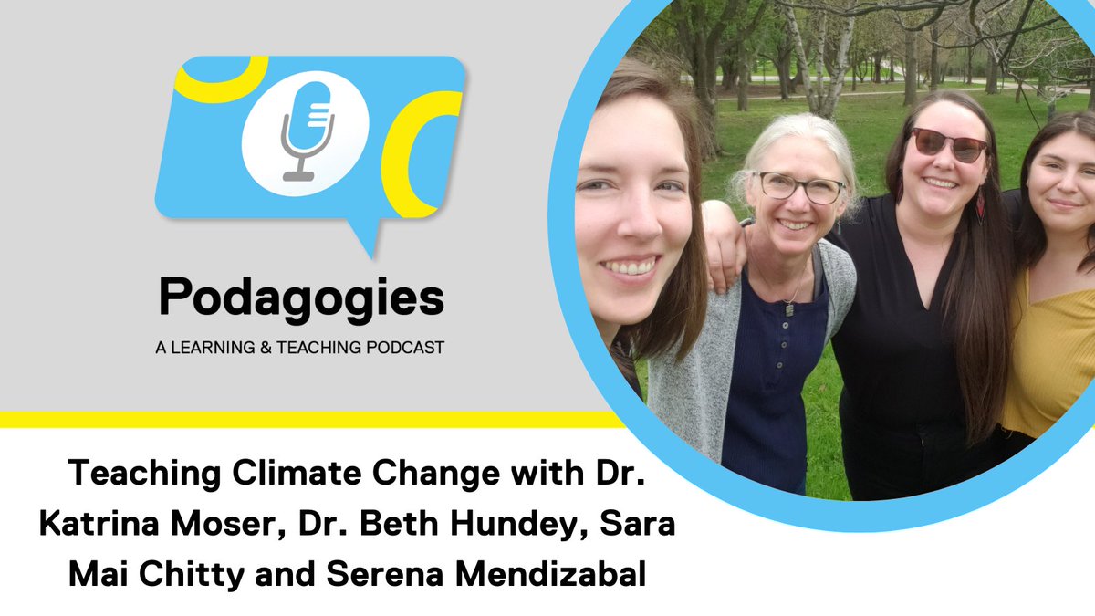 TMUTeaching's tweet photo. In this episode of Podagogies, we speak to a teaching team behind "Connecting for Climate Change Action," a course that blends science with storytelling and student reflection to help students take action.
Listen to the latest episode ➡️ https://t.co/X8XBpcQCug https://t.co/k6M00XIYD3