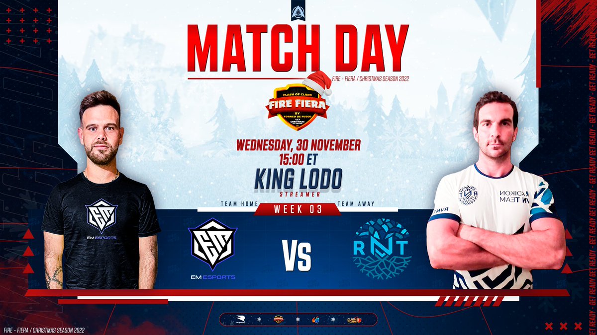 KingLoDo3's tweet photo. 🏆@FireFiera🏆
WEEK 3⚔️
@ExaltMight 🆚 @RadikonVNT
⏰21:00 CET
🎥https://t.co/4TzSvhre61 🇮🇹🇪🇺
#FireFiera #MatchDay #FUEGOO https://t.co/dpBOE9o5JE