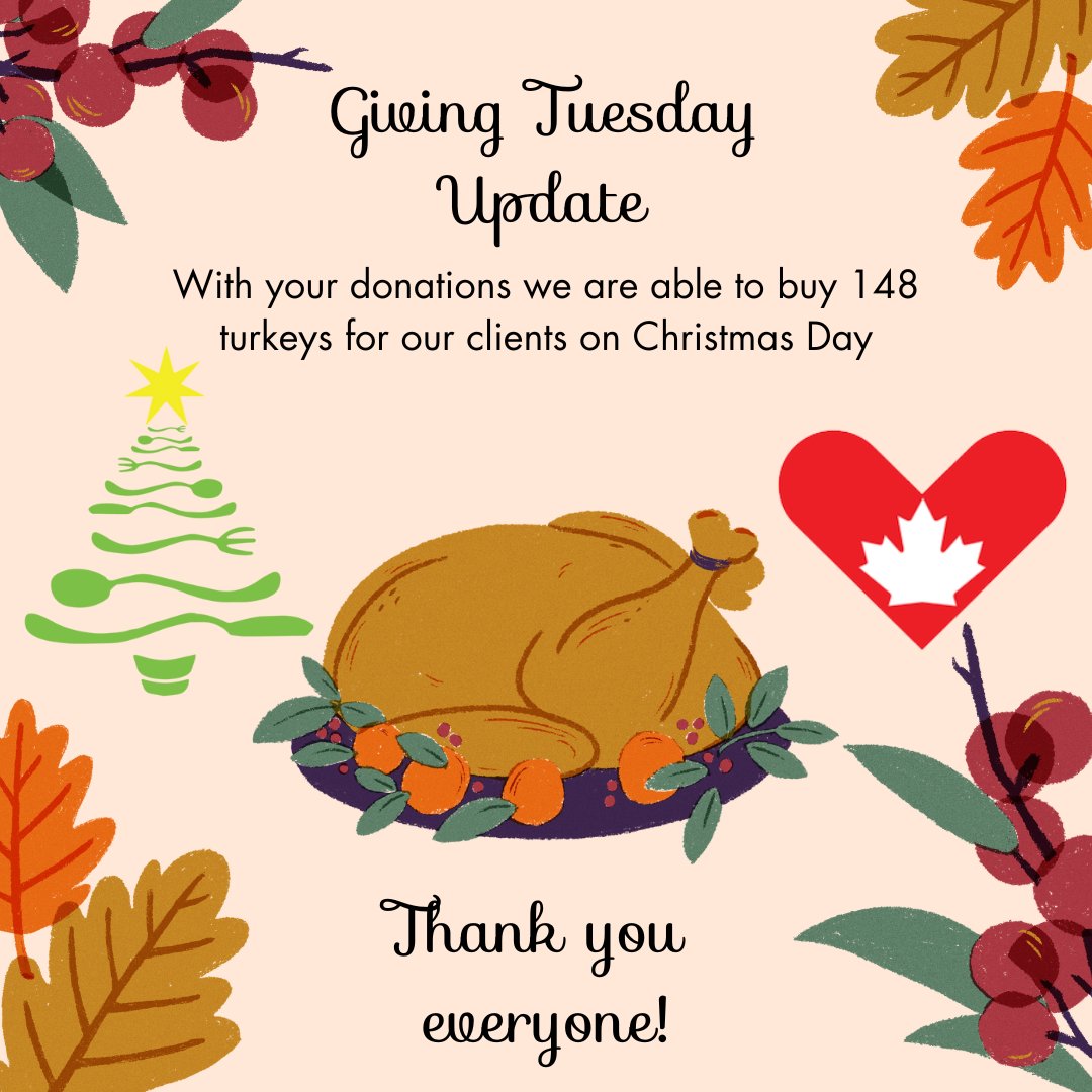 yegmealsonwheel's tweet photo. Thank you to everyone who liked, commented, and shared our posts yesterday and a huge thank you to everyone who donated to our #GivingTuesdayCA campaign! With your help, we can purchase 148 turkeys for Christmas Day meals! That is over 2,000 pounds of meat! #givingfeelsgood https://t.co/TW1pUo1IxQ