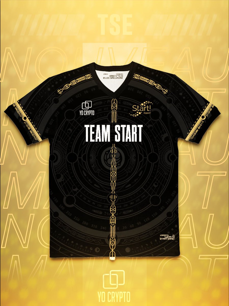 TeamStellaris's tweet photo. La #TeamStart est fière de vous présenter nos nouveaux maillots d'une meilleur qualité ! ✨

Product by @OneXWear 💫
Sponsored by @YoCrypto_shop 💫 https://t.co/hqnJXGpjNT