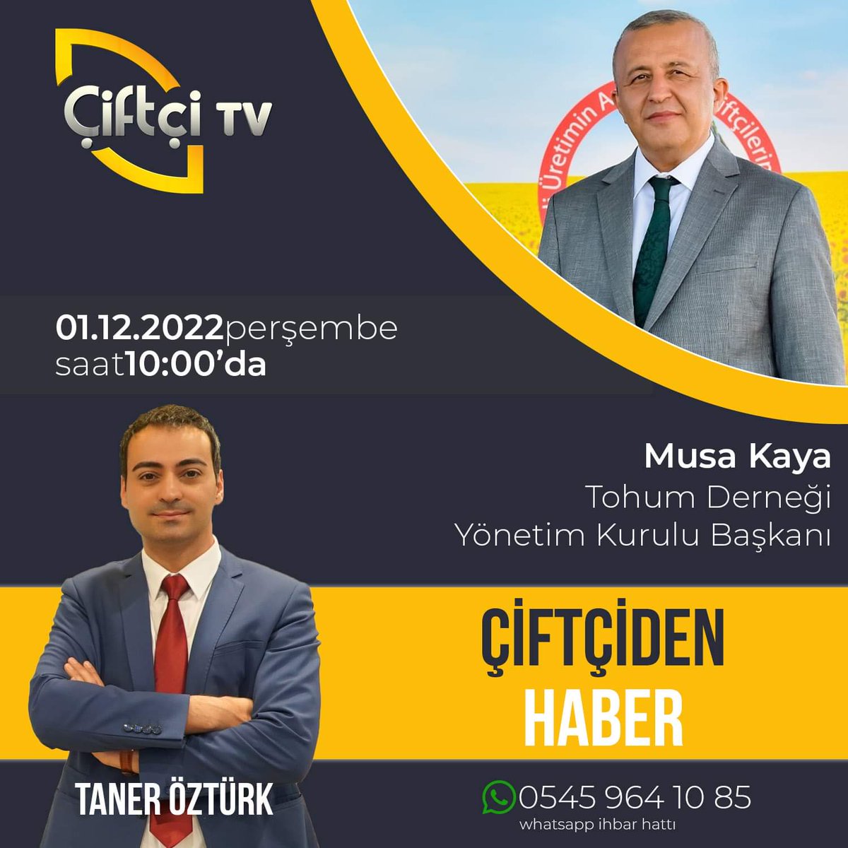 Tohum Derneği olarak 1 Ekim 2022 10:00 da #ÇiftçiTV deyiz!
.
.
.
.
.
#tohumderneği #çiftçitv