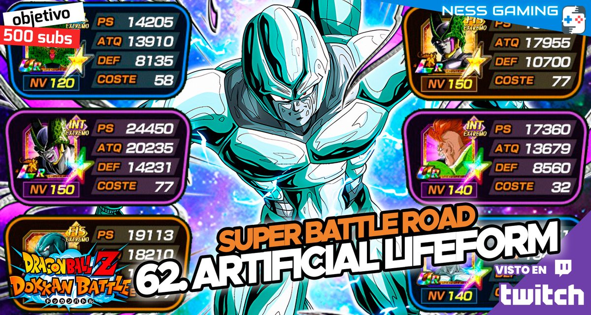 NessGamingTW's tweet photo. 🎥 NUEVO VÍDEO #DokkanBattle
🥊 ¡#SuperBattleRoad 62: Artificial Lifeform!
➡️ https://t.co/OjMsaY8lY7
🔁 ¡Ayúdanos a difundir con RT!
❤️ ¡Y dadle un buen LIKE al vídeo!
🕹 ¡Síguenos en Twitch! https://t.co/jb3abCu57J https://t.co/lr2w8sBXMF