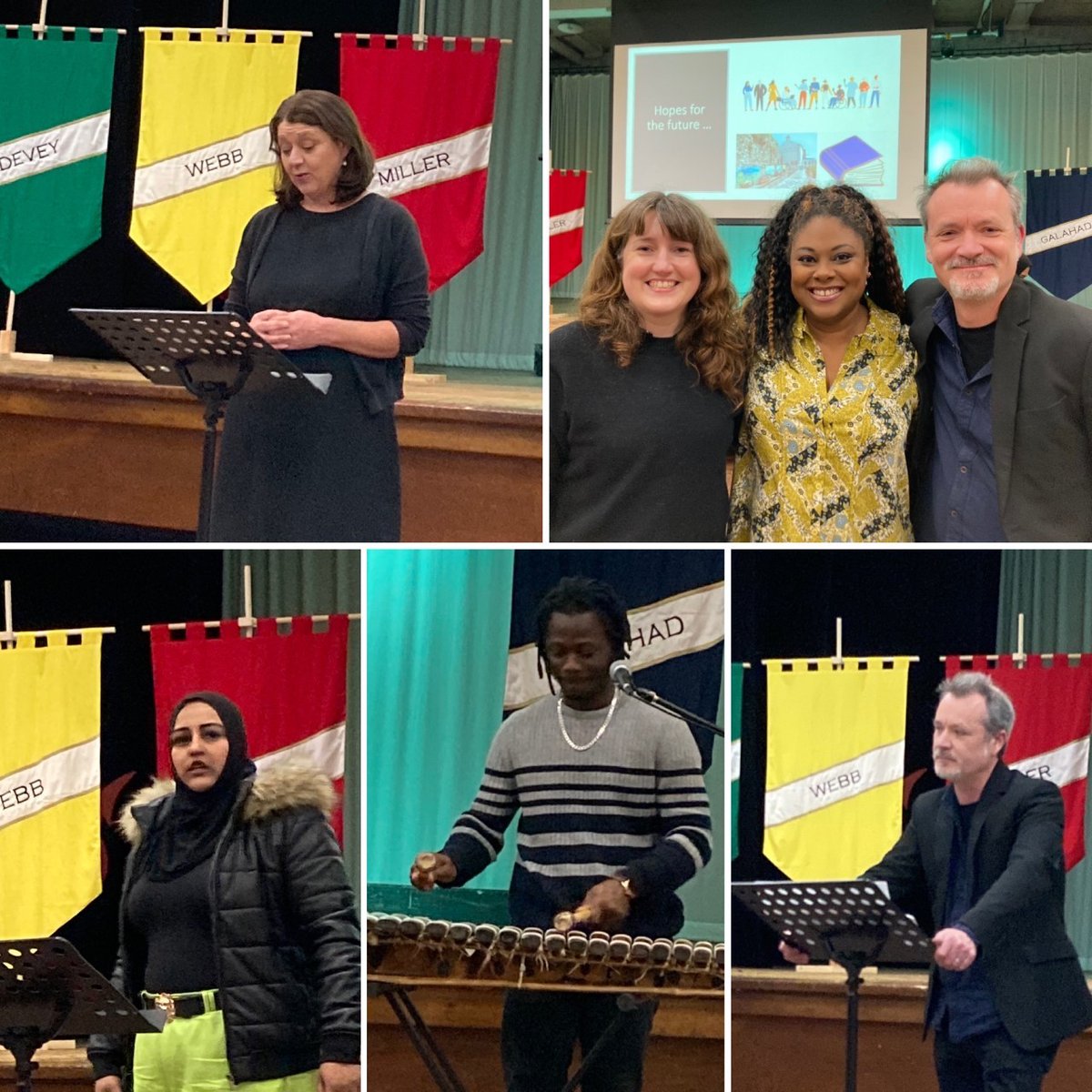 Fab evening yesterday @YsgolGreenhill to celebrate Our Museum Our Voices project with @JonesNatalie07 - inspiring speeches & performances & fabulous music! A wonderful inclusive project to be part of. @mariangwyn @LeanneWood @nfamady_kouyate @QueenNicheArts @artfund @VicMRogers