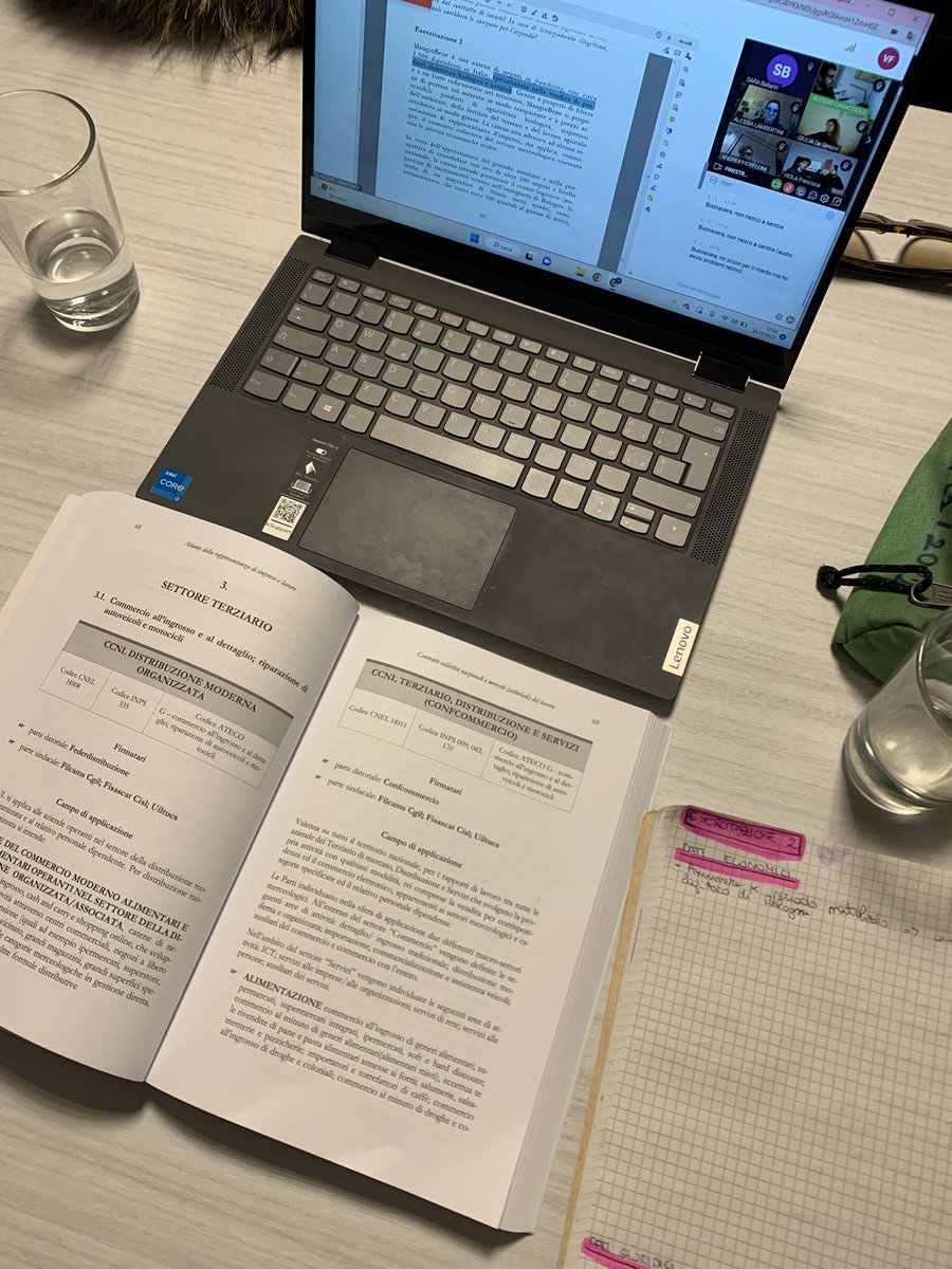 Viola71612394's tweet photo. ESERCITAZIONE azienda “Mangio Bene” CCNL Distribuzione Moderna Organizzata. Oggi online con @GGiannotti20 #IRL2022 #esercitazione #studiando #icasi #relazionidilavoro https://t.co/dikQzA7tlH