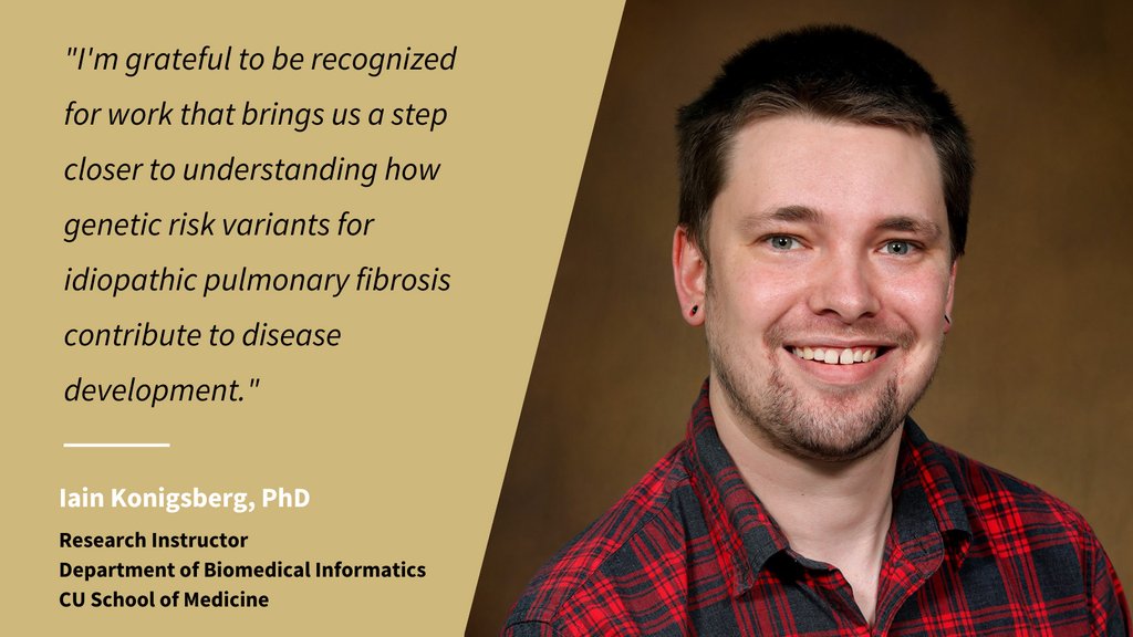 CUBiomedInfo's tweet photo. Iain Konigsberg, PhD, research instructor of biomedical informatics at the @CUMedicalSchool, was highlighted as an emerging investigator by @atscommunity for co-authoring a paper on genetic variants being associated with idiopathic pulmonary fibrosis. 👇
https://t.co/TB2kiVpPJa https://t.co/7nB0VfMw3o