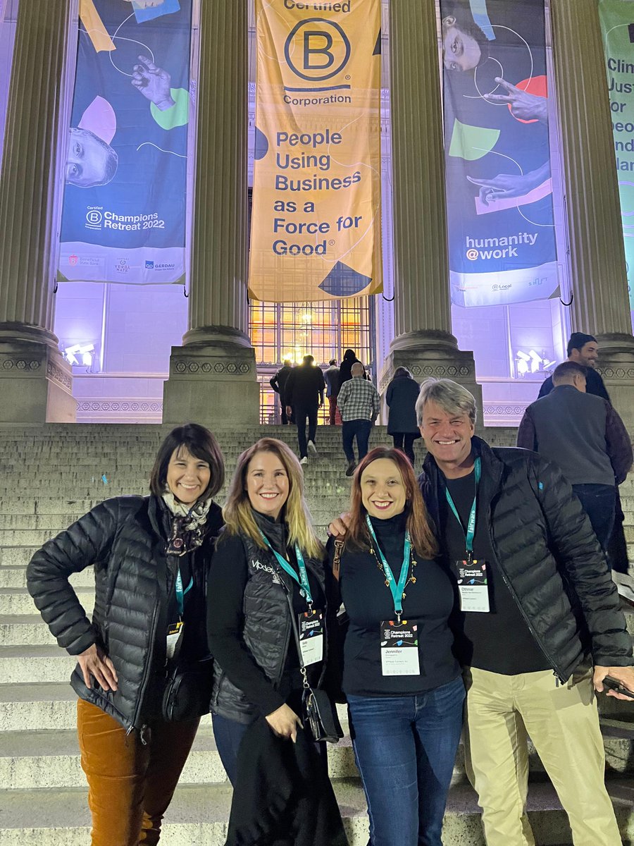 VIPdeskConnect's tweet photo. Day 2 at the 2022 B Corp Champions Retreat! Celebrating all things B Corp and learning how we all use business as a force for good. This is integral to our company culture and is reflected in everything we do!

#bcorp #championsretreat22 #blabs #vipdesk https://t.co/3oQsxCDpIR