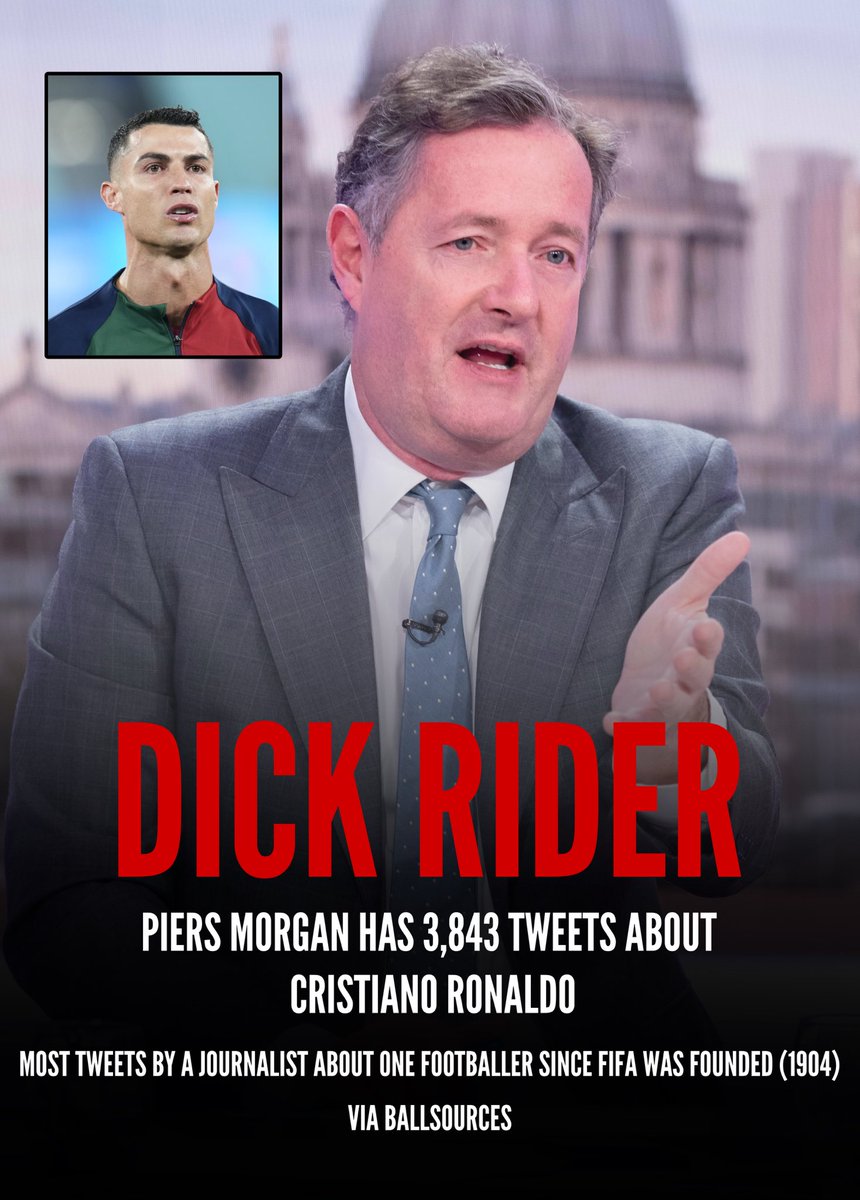 BallSources's tweet image. This Piers Morgan stat is crazy!!