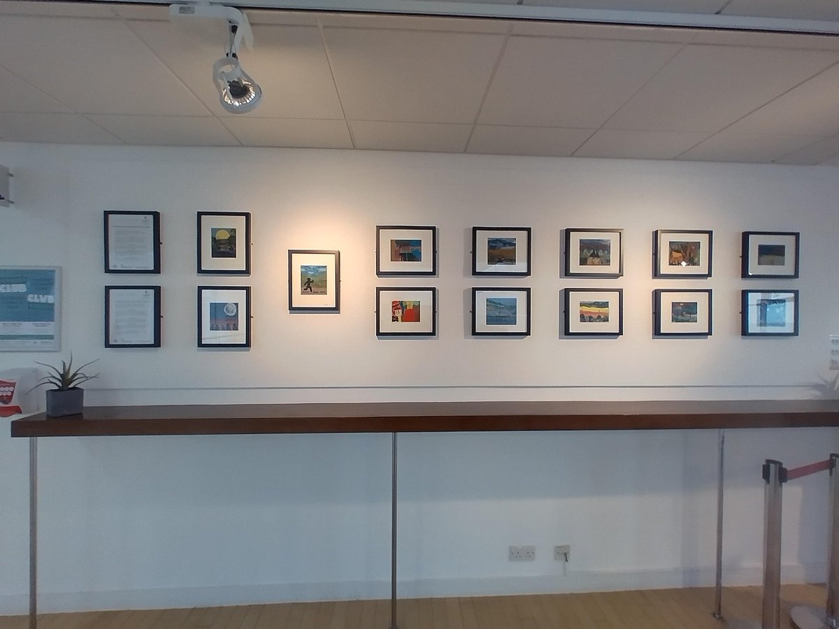 ConwyFusion's tweet photo. See our exhibition at Venue Cymru. Textiles work done with artist @cefynburgess and our Well Women group in Llandrillo yn Rhos. Excellent!! #CyfunoFusion @LibbyDuo https://t.co/fWT5NJqUGz