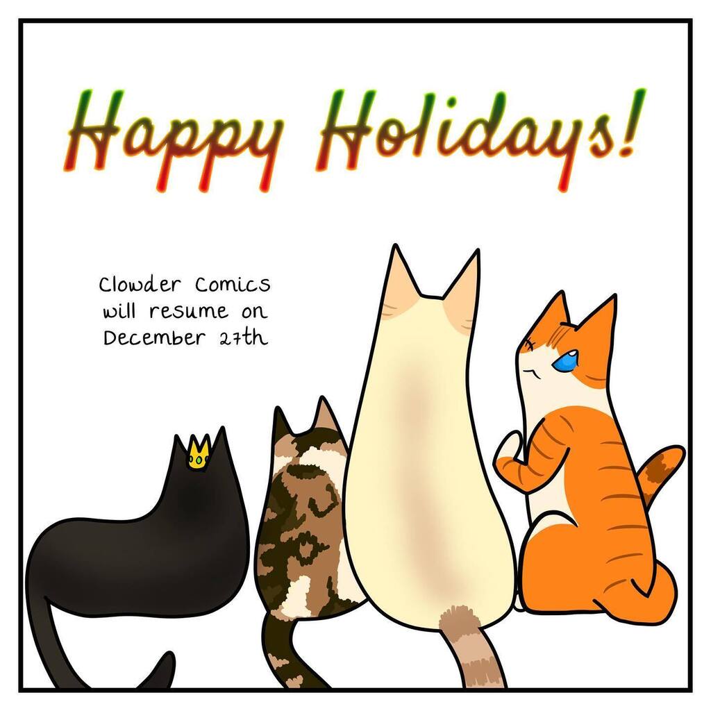 ClowderComics's tweet image. Happy holidays from the Clowder! We are going on a little hiatus due to a busy month ahead of us. Aeo is the artist and she has an Etsy sh0p which gets really busy in prep for Christmas. Please check out her Instagram for cute plushies and patterns: @mad… instagr.am/p/Cll7YdGOQrV/