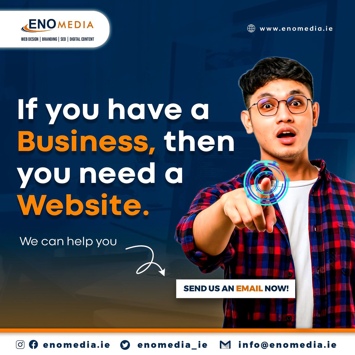 enomedia_ie's tweet photo. Having and running a Business isn't just enough. 
You do need a Website.
With this you would be able to reach out to your Close and Virtual Audience.
We can help you with that.
Want to find out more about how we can help?
#newwebsite #website #marketingdigital #seo #branding https://t.co/OYNAqiselz