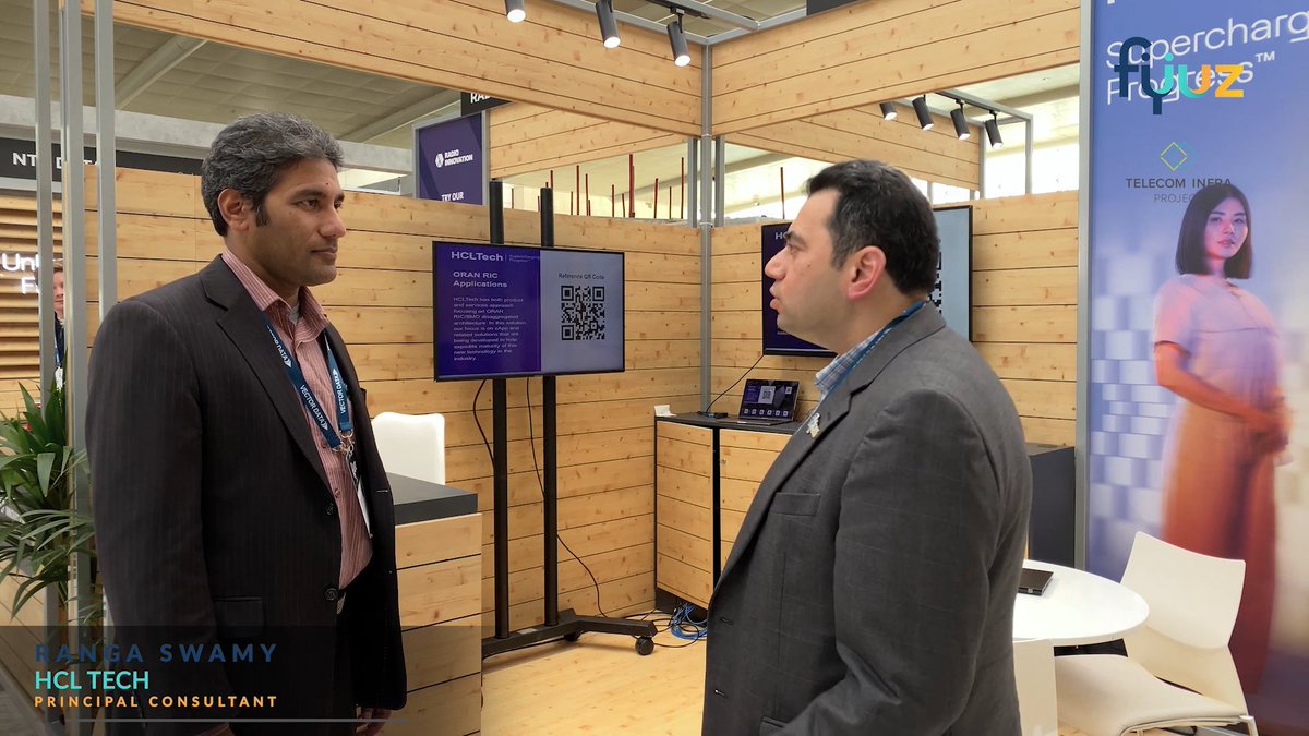 zahidtg's tweet photo. At #Fyuz22, I caught up with Ranganatha Swamy, from @hcltech to see what they are showcasing and how they are finding the event. 

https://t.co/cAXjfRVQJi

#Fyuz22 #TelecomInfraProject #4G #5G #OpenRAN #ORANalliance #SystemIntegration #TIPecosystem #RIA #ROMA #OpenWiFi #OOPT https://t.co/q0ODqipOVk