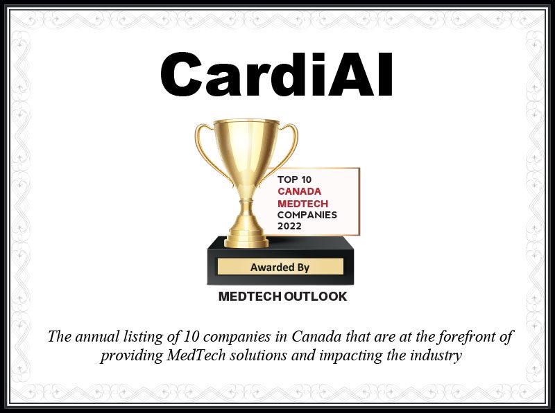 AnmolMD's tweet photo. Put that in Win column ✊✊🦾

#CardiAI is changing healthcare 

So proud of my team. 

CardiAI is a TOP 10 Canadian MedTech companies for 2022 https://t.co/rU3OLHgWoL