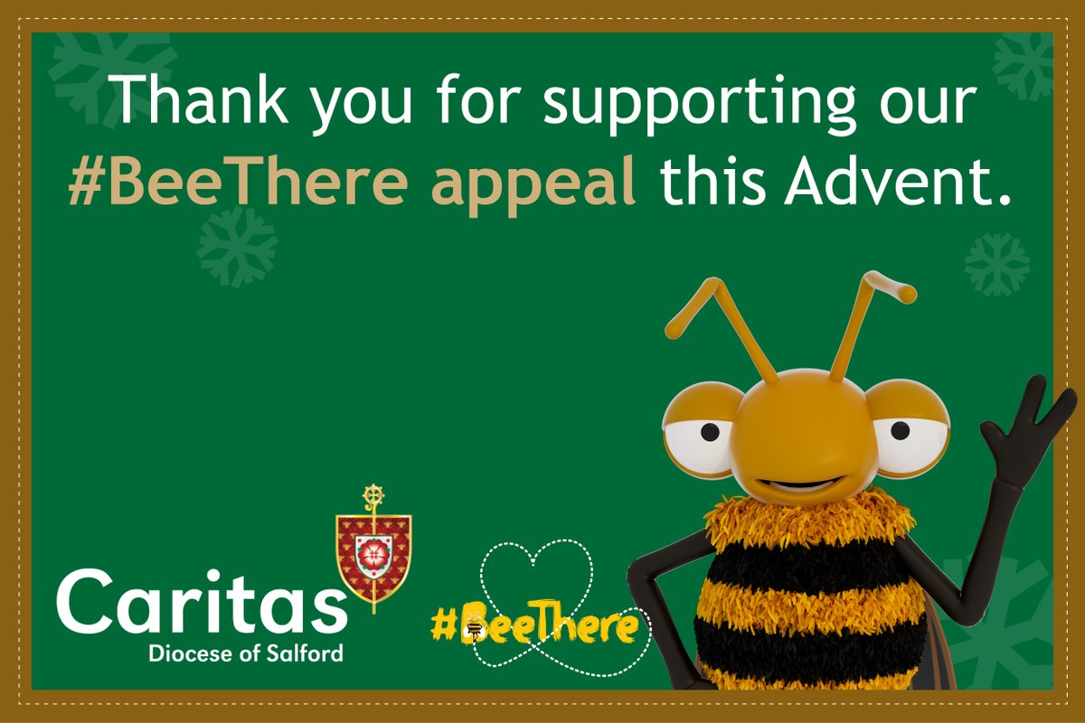 Thanks to everyone who supported our Advent appeal on Giving Tuesday.  

We really appreciate it. When you share our posts or make a kind donation you help us reach more people who may be facing acute crisis this Christmas.

Thank you for bee-ing there❤️🐝