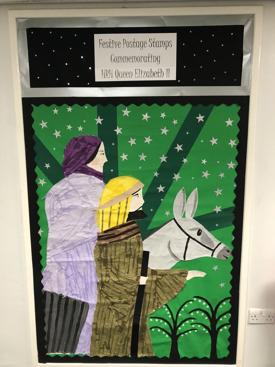 ChristChurchSc2's tweet photo. This year’s Christmas displays are based on the festive postage stamps - the last ones featuring HRH Queen Elizabeth II. https://t.co/MUOWQ2H7XP