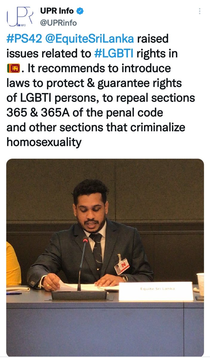 EquiteSriLanka's tweet photo. Addressing pre sessions on UPR today. https://t.co/LHVdTBDPpt