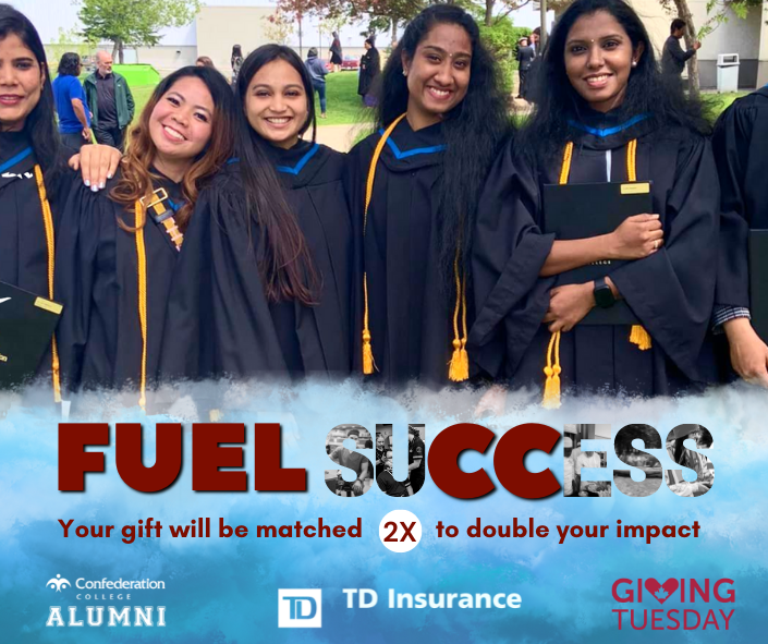 ConfedAlumni's tweet photo. DOUBLE YOUR IMPACT!
No student should have to struggle through financial hardships. Thanks to TD Insurance, EVERY DOLLAR DONATED WILL BE MATCHED, which means we'll be able to provide even more support for students in need.
Give now: https://t.co/xXJ3pIzGSg

#confederationcollege https://t.co/b1Byq2Mpka