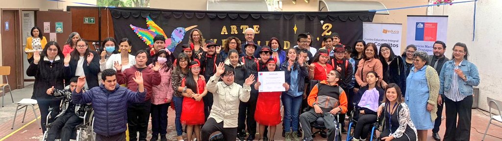 Senadis_Atacama's tweet photo. Directora @Senadis_Atacama junto a equipo Directivo Nacional de @fcoanil participan de hito de lanzamiento “TALLERES ARTISTICOS PARA LA INCLUSIÓN DE PERSONAS CON DISCAPACIDAD INTELECTUAL” Iniciativa financiada por #FONAPI al Centro Gral. de Padres y Apoderados de #COANIL https://t.co/z0k65U1ceo