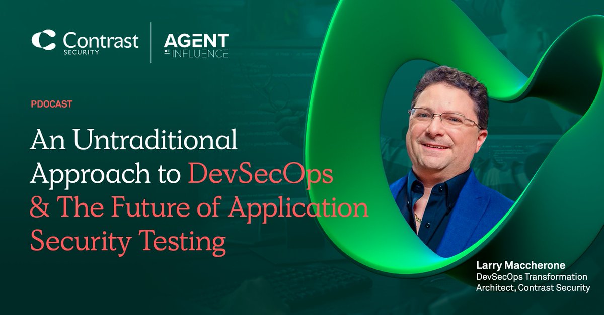 contrastsec's tweet photo. Check out this interview on @AgntofInfluence #cybersecurity podcast with @NetSPI’s Nabil Hannan and our DevSecOps Transformation Architect @LMaccherone! #AgentofInfluence https://t.co/nFGkg7Exlw https://t.co/Akh2vNYXwA