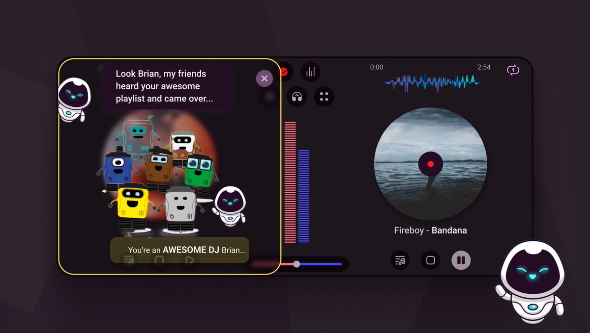 KingMadichie's tweet photo. What got me into stage 7 of @hnginternship 
Party bots is a musical skill development app focused on engaging the positive feedback loop between users and the product whilst 
improving their skills. #tech #uiuxdesign #userexperience @therappertainer @__Smute @ukauwa_david https://t.co/tFBLlQq1xQ