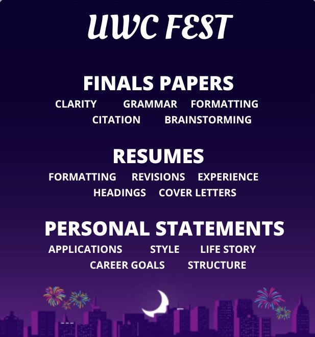 The line-up for UWC fest is looking amazing this year! Get your own tickets at uwc.utexas.edu and book an appointment! 🤩