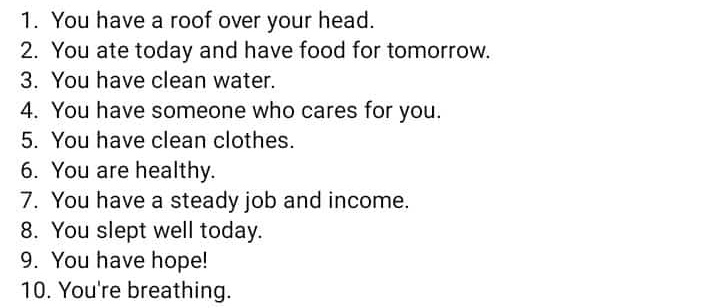 MairaRao4's tweet photo. Be thankful to ALLAH, for keeping us in a situation better than millions. 🙏♥️

#Alhamdulillah 
#Allah_is_one https://t.co/bOVcTjzJZf