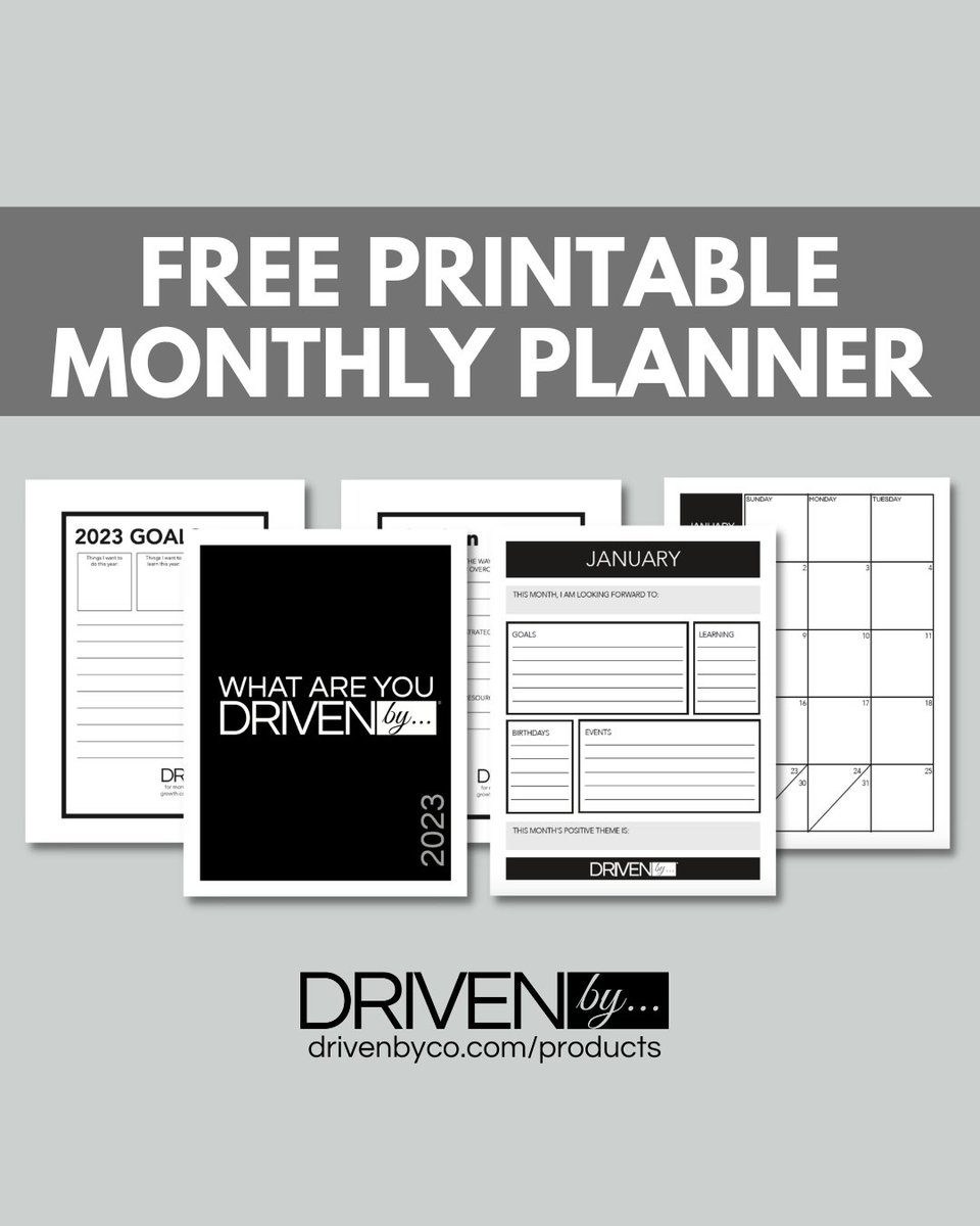 DrivenByCo's tweet photo. 2023 is around the corner!

We're helping you get ready with our free printable planner! Designed to help you focus on your goals and keep you on track with check-ins, this planner is definitely a great tool!

Download it from https://t.co/lude0V7Y65 https://t.co/88krdy5tzL