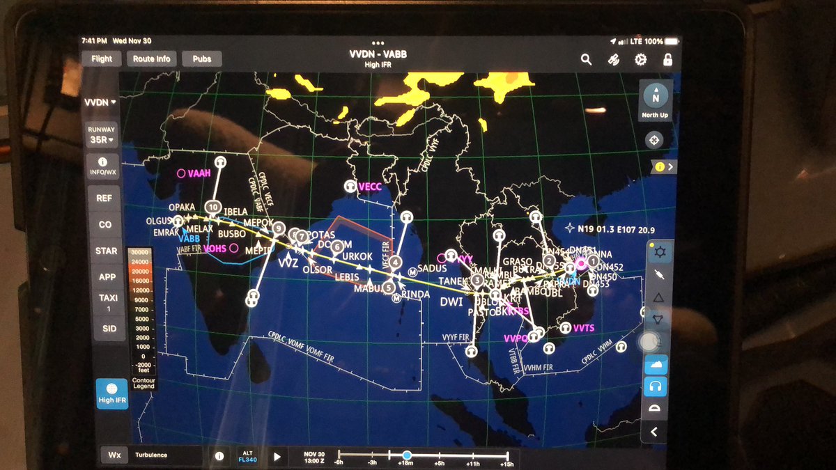 I_Aneesh's tweet photo. When JeppFD is on... Matbal vacation khatam 😭 #Lifeofapilot #aviation #aamchimimbai #turnaround https://t.co/1OMHmirYHD