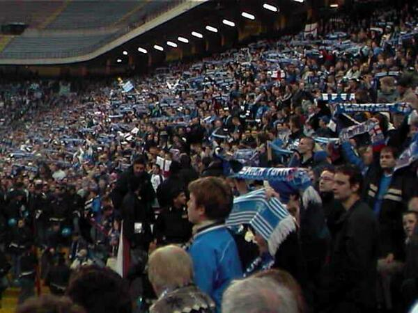 20 years ago today, 9,000 Ipswich fans taking over the San Siro 👏🔵