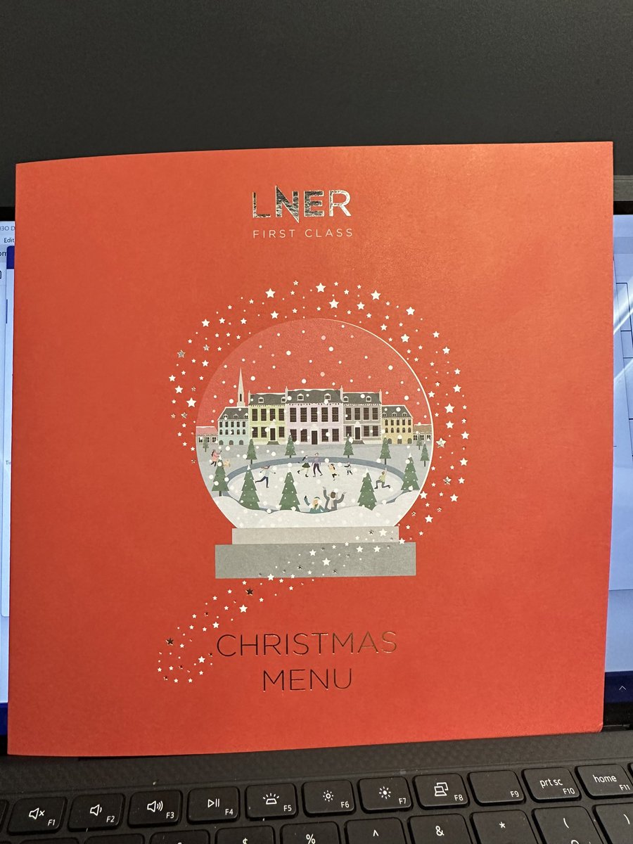 S24CKY's tweet photo. @LNER Well done on the Christmas menu. Looks really good! Starting to feel like Christmas now!! #christmas2022 #lner https://t.co/gVsieZRT0i