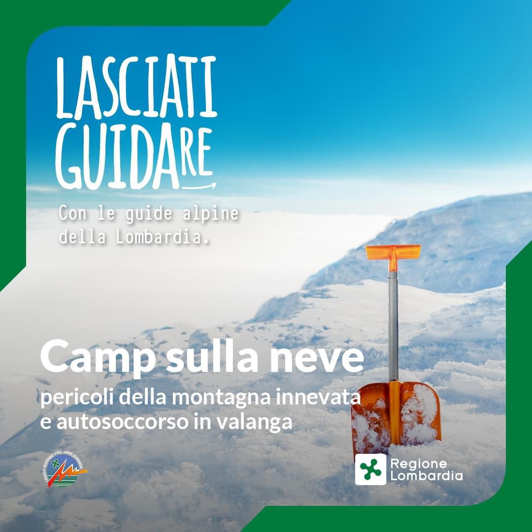 Guide Alpine Lombardia organizza incontri gratuiti sulla neve aperti a tutti per imparare dagli esperti a conoscere e prevenire i pericoli della montagna innevata. 

Il primo appuntamento sarà il 10 dicembre. 
Scopri di più e iscriviti 👉 reglomb.it/g2CW50LLLgP