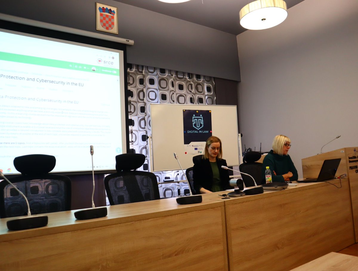 diginlaw's tweet photo. ❗Raising awareness on digitalization of HE - live from Osijek❗

The second national event under the DIGinLaw project dedicated to raising awareness of the potential of digitalization for higher education is underway. 🖥️
The organizer of the event is the University of Osijek.😎 https://t.co/sOS5W4BewG