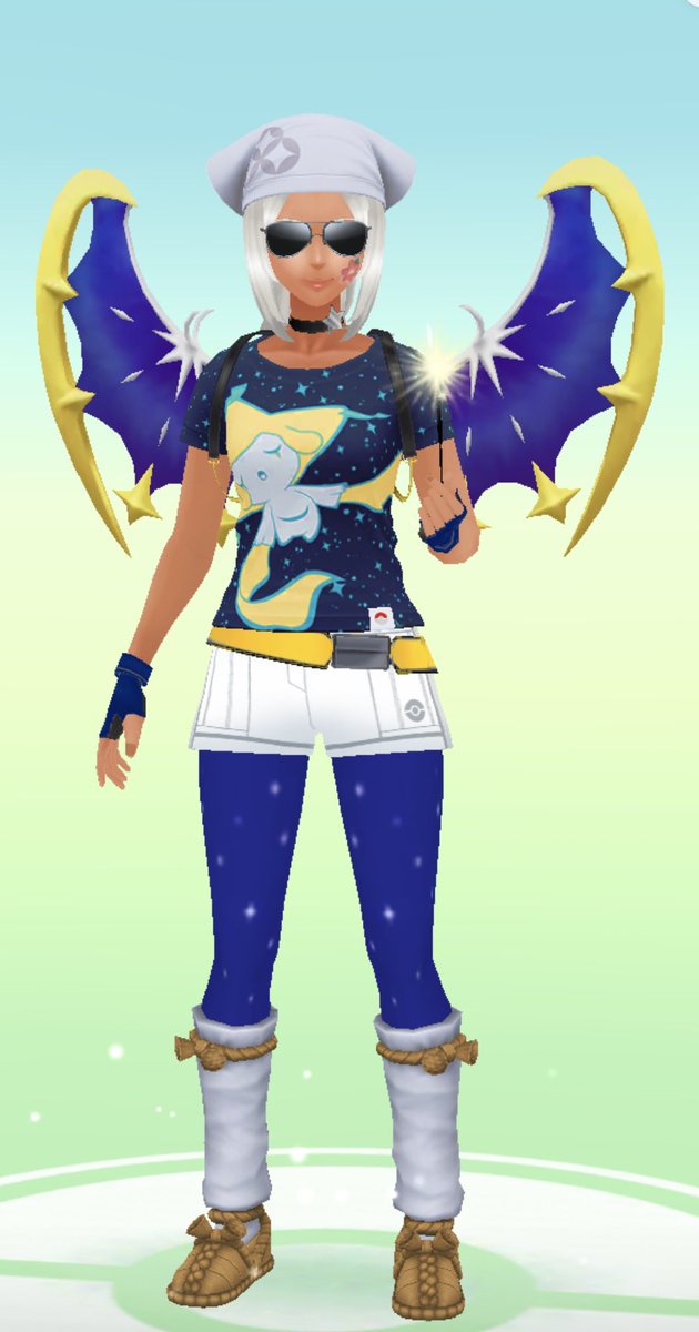 Lady_Vengeance6's tweet photo. #PokemonGO I love when an outfit comes together. I just canโt decide on a pose but I found a use for the shirt! ๐ #AvatarOnPoint #PokeFashion #MadeUpHashtags https://t.co/GuVhUSzf5e