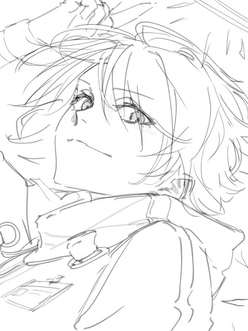 #今月描いた絵を晒そう
線だけ、白黒 