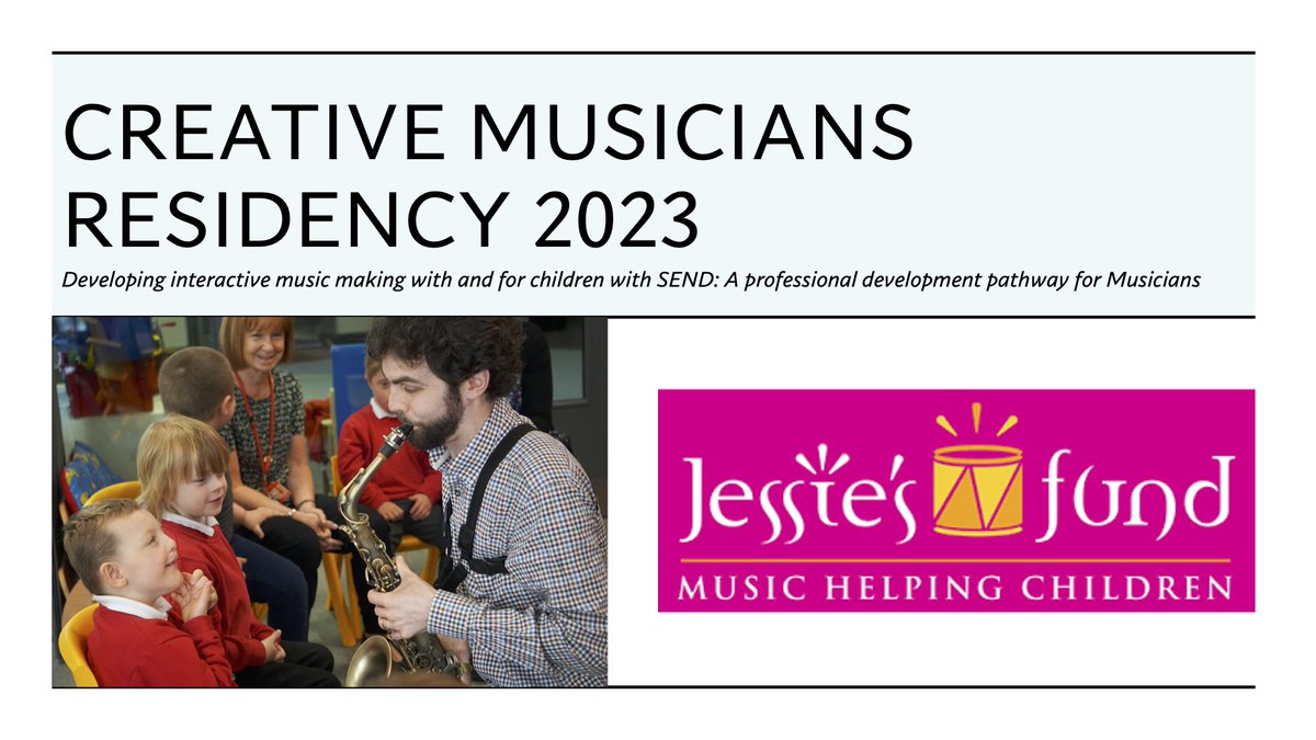 hannahmccabe01's tweet photo. Very excited to be launching this professional development opportunity for @rncmlive students to work alongside @JessiesFund!A chance for students to develop experience of interactive music making with children with SEND.Deadline for applications is Friday 2nd December by 17:00⏰ https://t.co/o3KO3F5Xn9