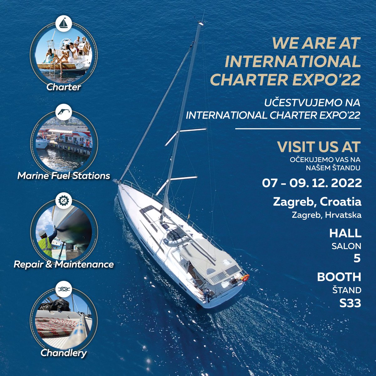 07-09 Aralık tarihleri ​​arasında Hırvatistan'ın Zagreb şehrinde gerçekleşecek olan International Charter Expo'22'de S33 numaralı standımıza sizleri bekliyor olacağız.
#AsmiraGroup #InternationalCharterExpo #ICEFair #ICE2022 #Zagreb #croatia #charter