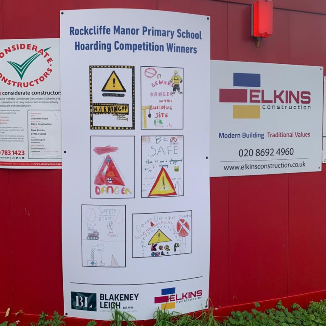 @RockliffeManor ’s fantastic hoarding posters are finally up at our Kingsdale/ Gilbourne site. 

A big well done to everyone at Rockliffe for participating in our hoarding competition.

 #GreenwichBuilds #CarbonZero #SocialValue