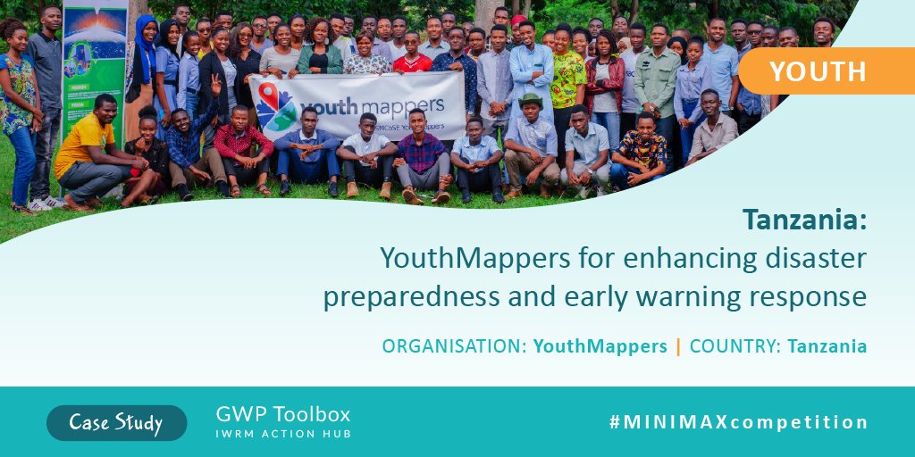 GWPnews's tweet photo. How can we use open-source technologies and collaborative mapping to enhance disaster preparedness in #Tanzania? ๐บ๏ธ๐ป
Find out in this #MINIMAXcompetition case study ๐ https://t.co/WEpaqK0mVm
@youthmappers #youth #IWRMActionHub https://t.co/223zJCGeL7