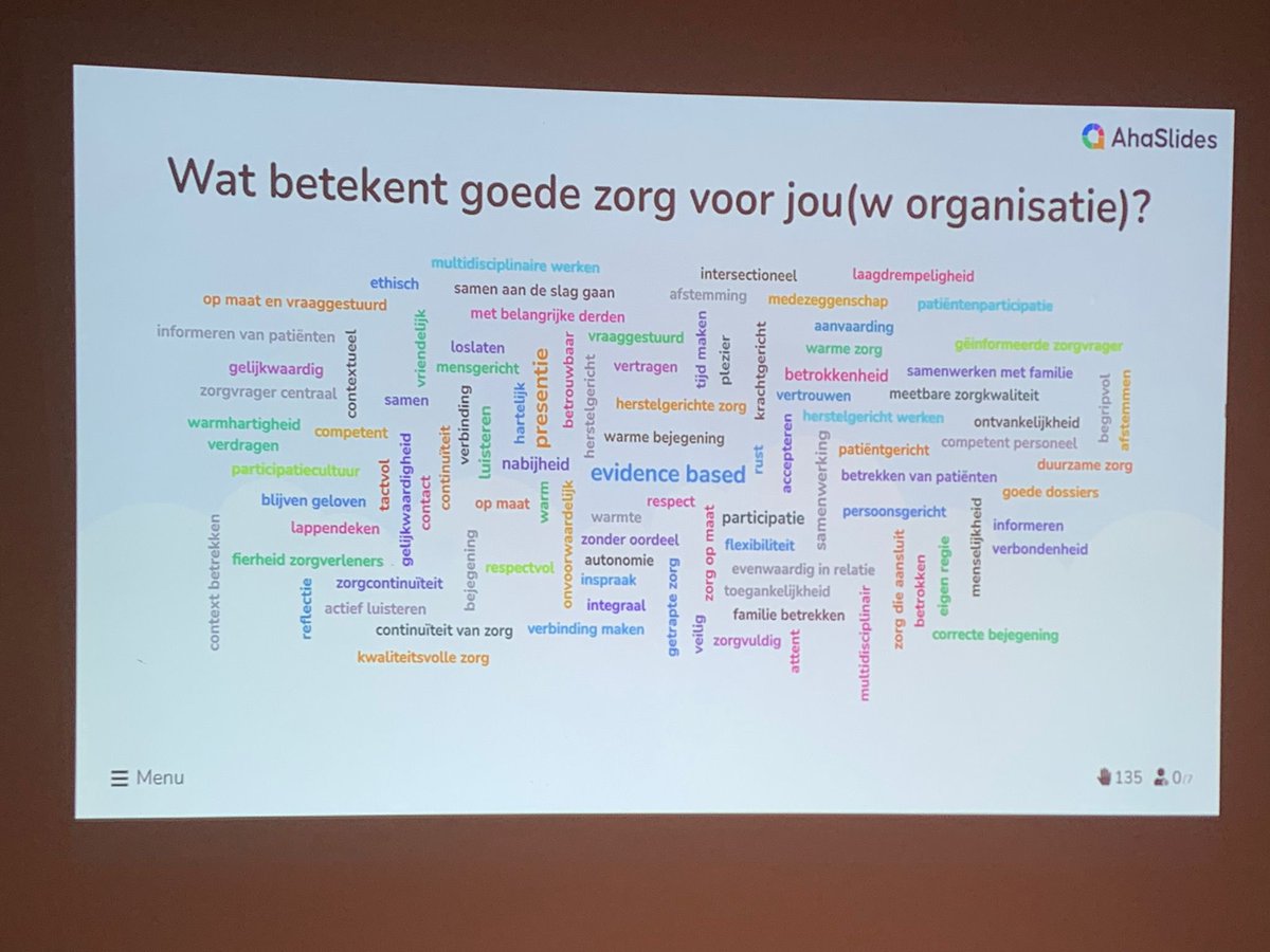 Inspiratievolle dag. Mooi om te zien hoe we in iedere sector de basiswaarden centraal stellen in het kwaliteitsbeleid.