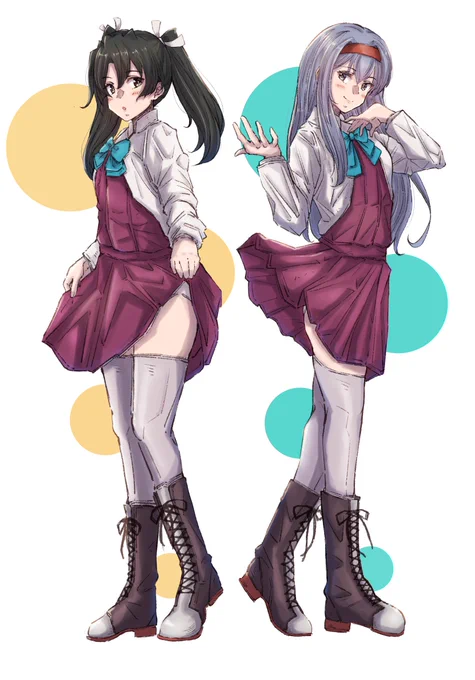 翔鶴&瑞鶴ちゃんを夕雲型に改装してみました!(`・ω・')ゞさて、姉妹の性能は如何ほどに・・・?#艦これ #翔鶴 #瑞鶴 