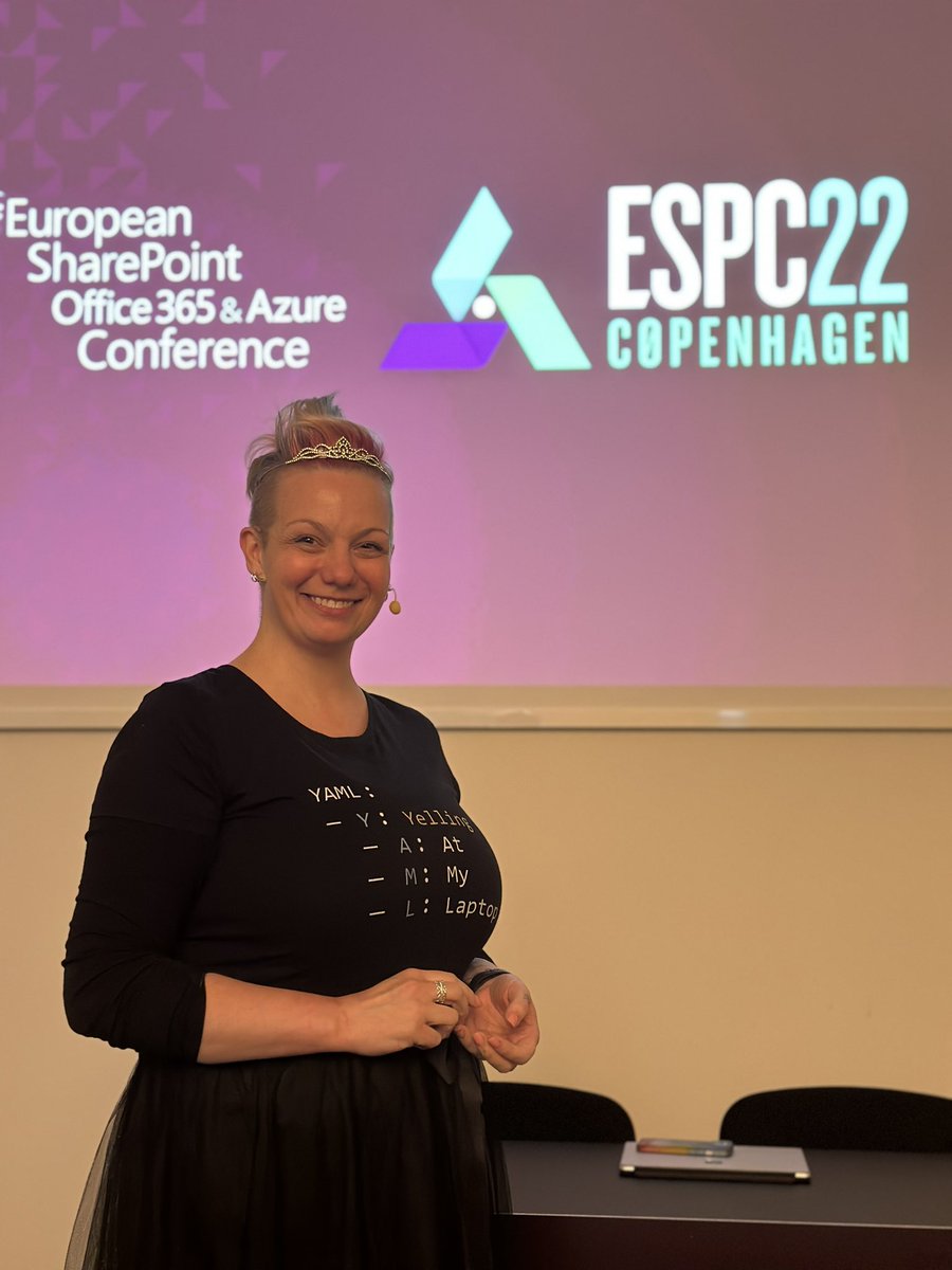 Our princess is here at #ESPC22 and ready to rock!