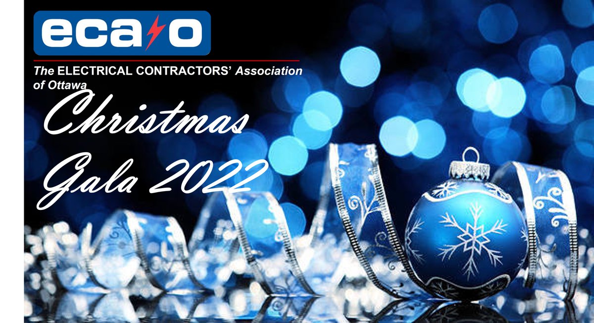 Looking forward to the first ECA Ottawa Christmas Gala in 3 years. Thanks to the Chateau Luarier for once again hosting this event. See you Friday, December 2
