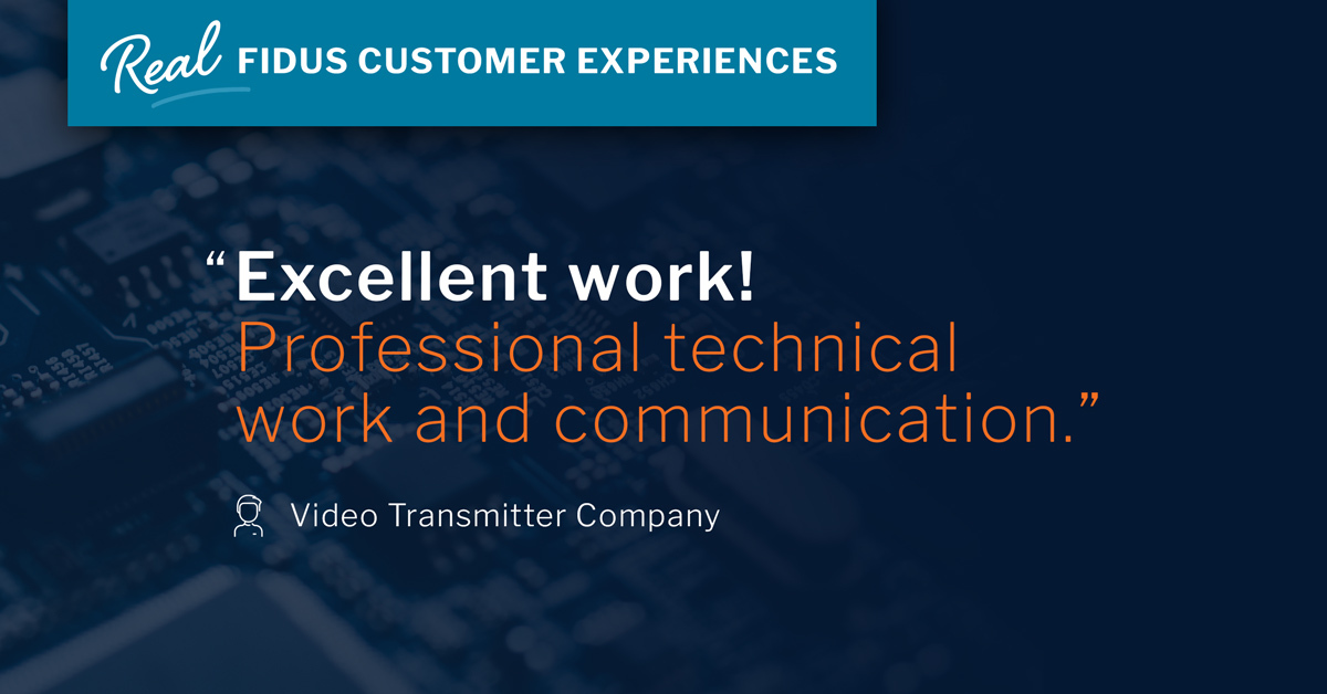 Some additional feedback from our client surveys.  #Fidus #FidusTestimonial #FirstTimeRight