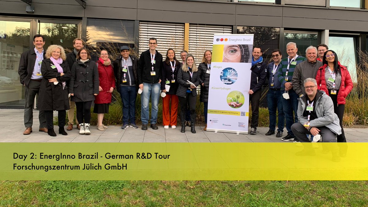 ResearchGermany's tweet photo. Less than a few weeks ago, the @fz_juelich opened its doors to the Brazilian researchers and entrepreneurs from #EnergInno. The visitors were impressed by this sizeable interdisciplinary #ResearchCenter. Another inspiring destination of the #GermanRDTour https://t.co/z2b0HxRZjd https://t.co/ZGIrS9mN4E