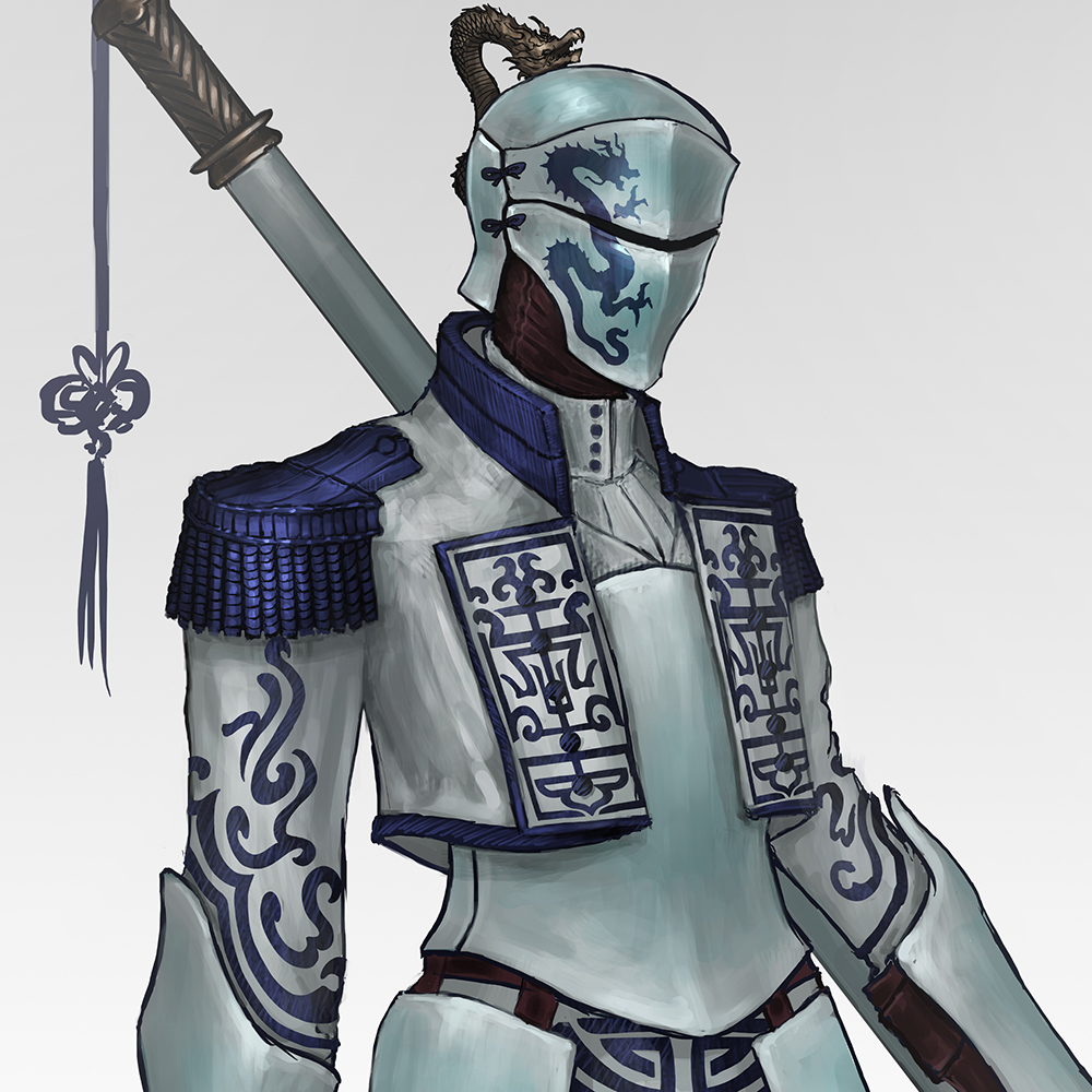 ProjectMemeO's tweet photo. Pale Blue Porcelain Armor
#indiedev #indiegame #gamedev #roguelike #darkfantasy #characterart #painting #screenshotsaturday https://t.co/T9HdLwML2x