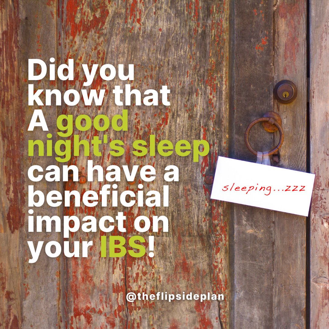 flipside_plan's tweet photo. Because stress is, for many, the root cause of IBS, one of the areas to work on to minimize stress and recover properly is sleep!

If you are sleep deprived your normal functions such as digesting food, will be affected. https://t.co/E7iNzsXhhj