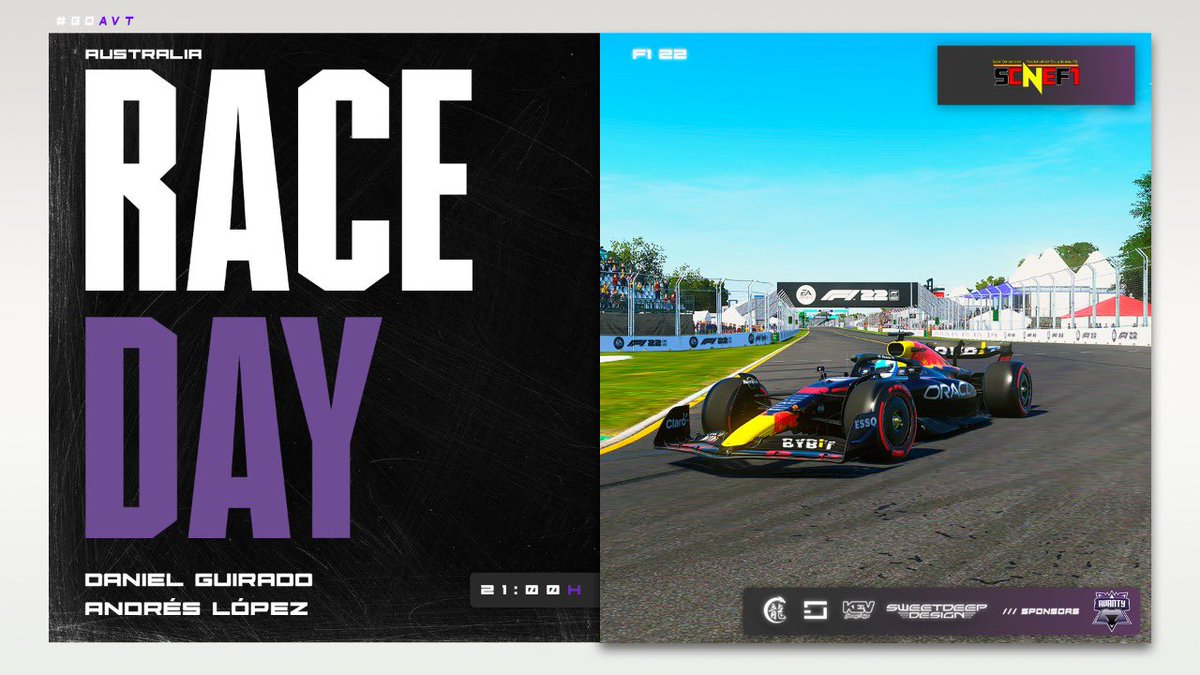 AvantyEsports's tweet photo. 🏁 𝗥𝗔𝗖𝗘 𝗗𝗔𝗬 | #F122

✌🏻 Últimas dos carreras de la temporada en #SCNE donde trataremos de sumar los máximos puntos para entrar en el Top 3.
 
⏰ // 21:00h
🏆 // @F1Friendscup 
👥 // @_alopez13_ | @DandestroiF1_21 
📺 // https://t.co/g4xaCBRvXy https://t.co/wLslnUl7rS