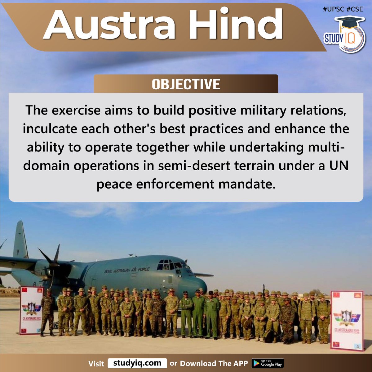 bankiqeducation's tweet photo. #Austra #Hind

#austrahind #bilateraltrainingexercise #india #australia #upsc  #rajasthan #mahajanfieldfiringranges #indiaandaustralia #armies #exerciseaims #militaryrelation #ias #semidesertterrain #un #peaceenforcement #specialistweapons #ips  #snipers #surveillance https://t.co/CS2ZLkX1Mo
