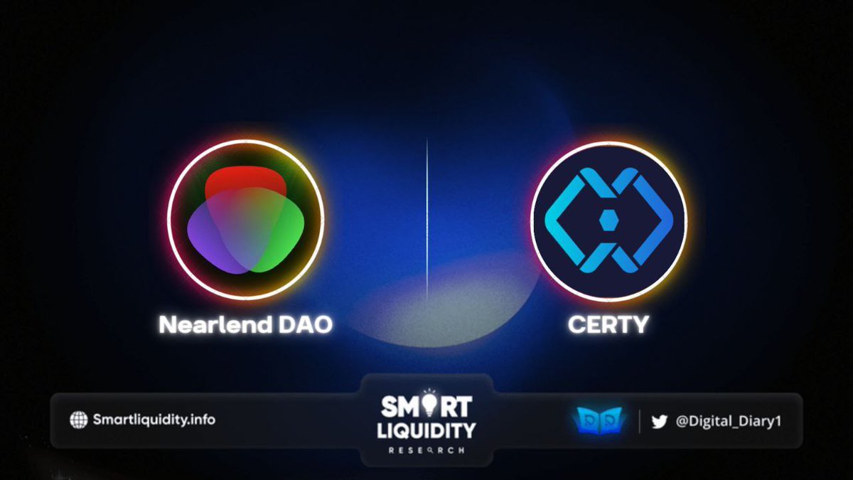 Digital_Diary1's tweet photo. 🌈 @NearlendDao has announced its official partnership with @CertyHQ
🌈 #Certy is a tokenized Learn-to-Earn platform with decentralized social and career services.
Free-to-Learn, Learn-to-Earn, Bringing Mass Adoption.
🔽INFO
https://t.co/RUC0bstfJx
#DigitalDiary #Blockchain https://t.co/qoQTD6x3fc